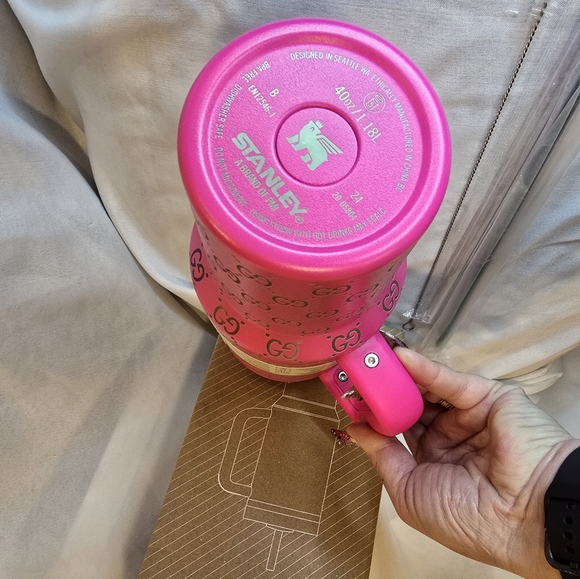 Stanley Pink 40oz Tumbler Laser Engraved - Picture 5 of 8